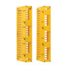 2f01f059ef6f4beebdacfea3ce4d7da0 Tripp Lite series High-Capacity Vertical Cable Manager - Deep Double Finger Duct with Cover, Single Sided, 6 in. Wide, Yellow, 7 ft. (2.2 m)