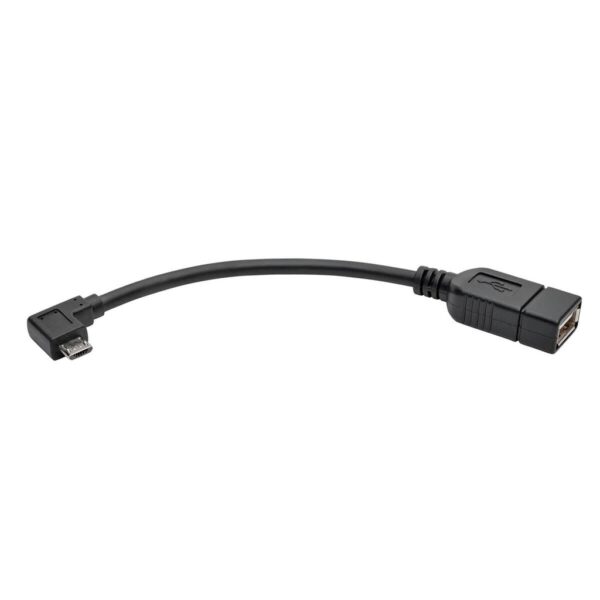 2f1942f2b9207bab8a988ed5aafbb470 Tripp Lite series Micro USB to USB OTG Host Adapter Cable, Right-Angle 5-Pin USB Micro-B to A (M/F), 6-in. (15.24 cm)