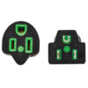 Tripp Lite series Safe-IT Antibacterial Hospital-Grade Extension Cord, 5-15P to 5-15R - Green Dot, 13A, 125V, 16 AWG, Black, 10 ft. (3 m)