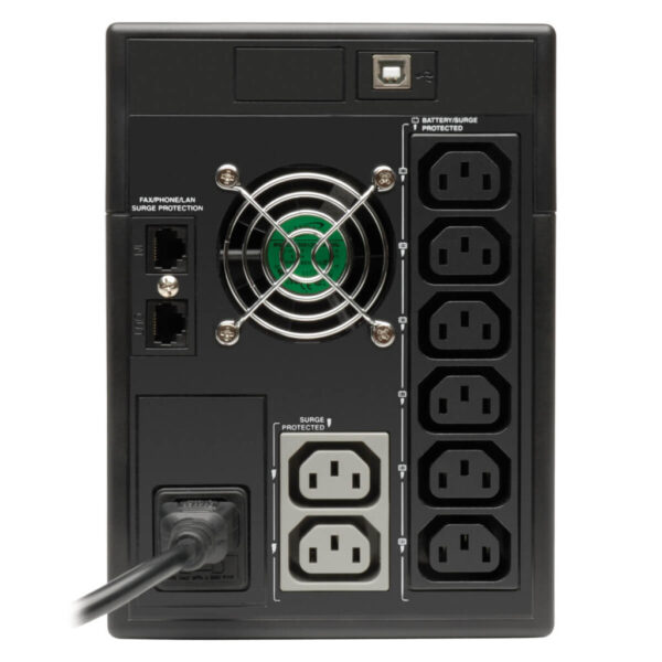 2fab47041640f68582fcc4e991605822 Tripp Lite series SmartPro 230V 1.5kVA 900W Line-Interactive UPS, Tower, LCD, USB, 8 Outlets