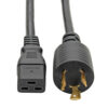 Tripp Lite series Power Cord, C19 to NEMA L6-20 - Heavy-Duty, 20A, 250V, 12 AWG, 12 ft. (3.66 m), Black