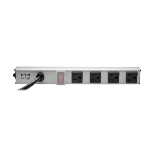 Tripp Lite series 4-Outlet Power Strip, 6 ft. (1.83 m) Cord, 5-15P, 12 in.