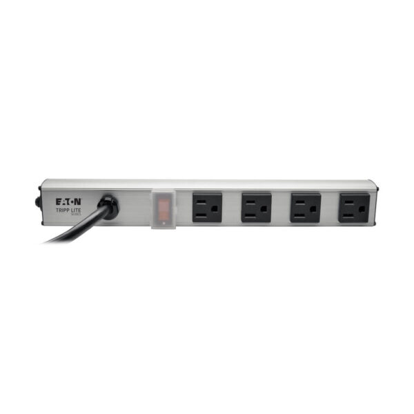 2ff7f590c35065930fecba55dac0409e-1 Tripp Lite series 4-Outlet Power Strip, 6 ft. (1.83 m) Cord, 5-15P, 12 in.