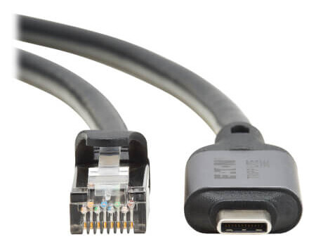Tripp Lite series USB-C to RJ45 Gigabit Ethernet Cable (M/M) - USB 3.2 Gen 1, 1 m (3.3 ft.)