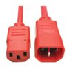 305dd61a65ad1c5fad524d8899f2a26f Tripp Lite series PDU Power Cord, C13 to C14 - 10A, 250V, 18 AWG, 3 ft. (0.91 m), Red