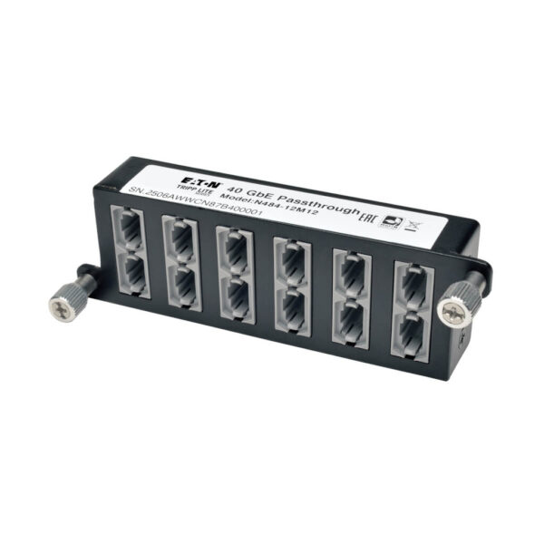 307c041524a4c80cdf3dbf42661bd9d4 Tripp Lite series 40Gb Pass-Through Cassette - (x12) 12-Fiber MTP/MPO ( Female )