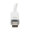 3086f034ce8d65e3d1fd671dd76f67dd Tripp Lite series Keyspan Mini DisplayPort to Active VGA Adapter, Video Converter, DP1.2, (M/F), White, 6-in. (15.24 cm)