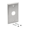 Tripp Lite series 1-Port Single Gang Faceplate, Stainless Steel, Industrial Grade, IP44, TAA