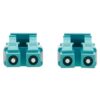Tripp Lite series 100G Duplex Multimode 50/125 OM4 Armored Fiber Optic Cable (LC/LC Duplex M/M), LSZH, Aqua, 30 m (98.4 ft.)