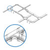 Tripp Lite series Toolless Horizontal 90-Degree T-Junction for Fiber Routing System, 120 mm (5 in.)