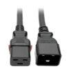 30fefc1a91eee6cc51b5508ddd34db68 Tripp Lite series Power Extension Cord, Locking C19 to C20 - Heavy-Duty, 20A, 100-250V, 12 AWG, 6 ft. (1.83 m), Black