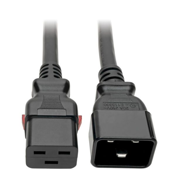 30fefc1a91eee6cc51b5508ddd34db68 Tripp Lite series Power Extension Cord, Locking C19 to C20 - Heavy-Duty, 20A, 100-250V, 12 AWG, 6 ft. (1.83 m), Black