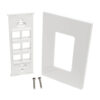 30ff979acfecf006a5e002bdf114cf47 Tripp Lite series 6-Port Keystone Single-Gang Faceplate, White, TAA - N080-106