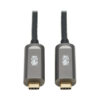 31043f7008894032ef69d4a5dcdbc06c Tripp Lite series USB-C AOC Cable (M/M) - USB 3.2 Gen 2 (10 Gbps) Plenum-Rated Fiber Active Optical Cable - Data Only, Black, 10 m (33 ft.)