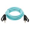 Tripp Lite series 10Gb Rigid Industrial Duplex Multimode 50/125 OM3 Fiber Patch Cable (LC/LC) - IP68, Aqua, 10 m (32.8 ft.)