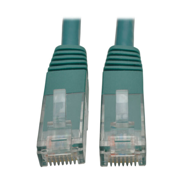 Tripp Lite series Cat6 Gigabit Molded (UTP) Ethernet Cable (RJ45 M/M), PoE, Green, 7 ft. (2.13 m)