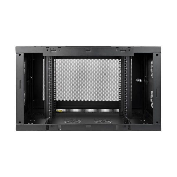 Tripp Lite series SmartRack 9U Low-Profile Switch-Depth-Plus Wall-Mount Mini Rack Enclosure, Wide
