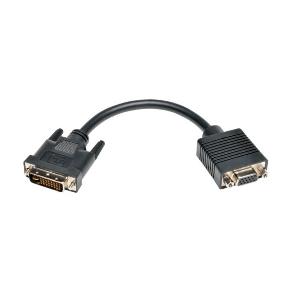 316276dc476f34743da9c083fe59bfd3 Tripp Lite series DVI to VGA Adapter Cable (DVI-I Dual-Link to HD15 M/F), 8 in. (20.3 cm)