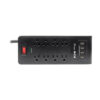 Tripp Lite series 8-Outlet Surge Protector with 4 USB Ports (4.2A Shared) - 6 ft. (1.83 m) Cord, 1800 Joules, Black - TLP864USBB