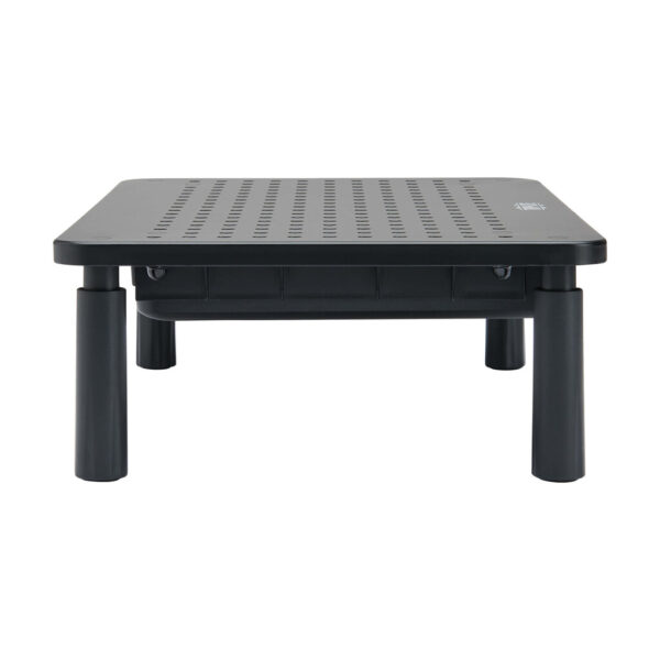 Tripp Lite series Monitor Riser for Desk, 15 x 9 in. - Height Adjustable, Storage Drawer, Metal, Black