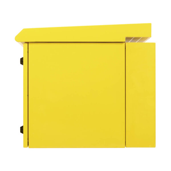 Tripp Lite SmartRack 12U NEMA 3R Industrial Wall-Mount Enclosure, Locking, Hinged Back, Fan with Thermal Switch, 28 in. Deep, Yellow - SRN3RY12US