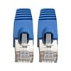 Tripp Lite series Cat6a 10G Snagless Shielded STP Ethernet Cable (RJ45 M/M), PoE, Blue, 7 ft. (2.13 m)