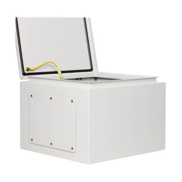 Tripp Lite series SmartRack Outdoor Industrial Enclosure with Lock - NEMA 4, Surface Mount, Metal Construction, 14 x 14 x 6 in., Gray