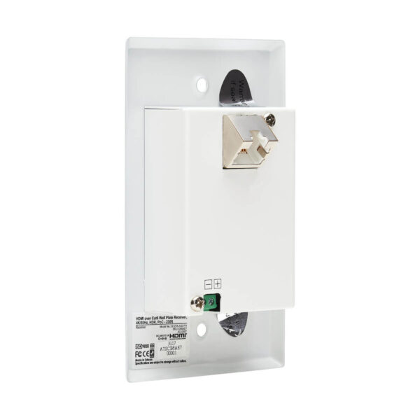 324182f7dd62d98c699777fce62b5c46 Tripp Lite series 1-Port HDMI over Cat6 Receiver, Wall Plate - 4K 60 Hz, HDR, 4:4:4, PoC, HDCP 2.2, 230 ft. (70.1 m), TAA