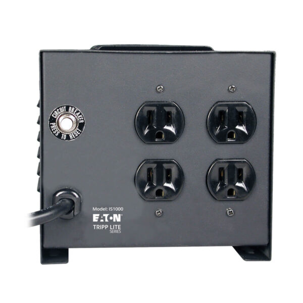 32453c695f8bc26781279a6592265ec1 Tripp Lite series Isolator Series 120V 1000W Isolation Transformer-Based Power Conditioner, 4 Outlets, TAA