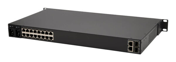 Tripp Lite series 16-Port Console Server, USB Ports (2) - Dual GbE NIC, 16 Gb Flash, SD Card, Desktop/1U Rack, TAA