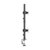 Tripp Lite series Dual Vertical Flat-Screen Desk Stand/Clamp Mount, 15 in. to 27 in. Flat-Screen Displays