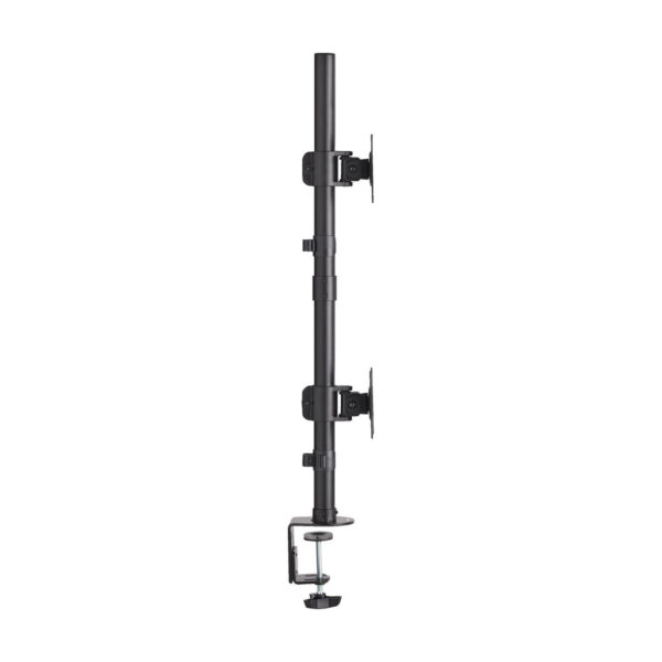Tripp Lite series Dual Vertical Flat-Screen Desk Stand/Clamp Mount, 15 in. to 27 in. Flat-Screen Displays
