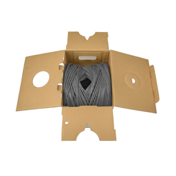 Tripp Lite series Cat5e 350 MHz Solid Core (UTP) PVC Bulk Ethernet Cable - Gray, 1000 ft. (304.8 m), TAA