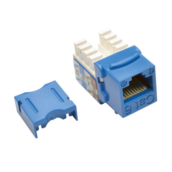 Tripp Lite series Cat6/Cat5e 110 Style Punch Down Keystone Jack - Blue, TAA