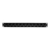 Tripp Lite series 24-Port 1U Rack-Mount Cat5e/6 Offset Feed-Through Patch Panel with Cable Management Bar, RJ45 Ethernet, TAA