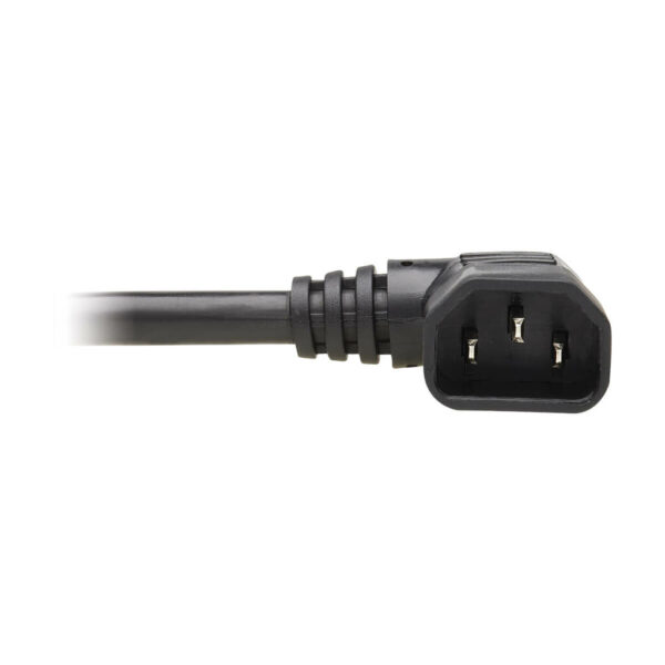 32b57f929c727a725143d64b72ee2f12 Tripp Lite series Heavy-Duty PDU Power Cord, C13 to Right-Angle C14 - 15A, 250V, 14 AWG, 6 ft. (1.83 m), Black