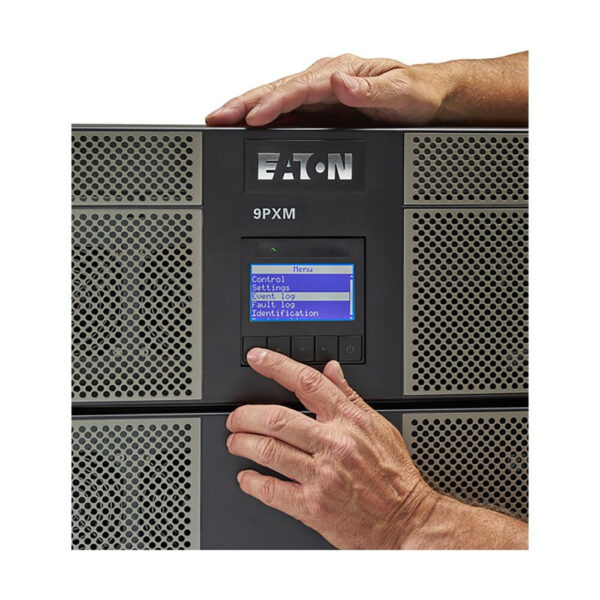 Eaton 9PXM 16kVA 14.4kW 208-240V N+1 Modular Scalable Double-Conversion UPS, Hardwired Input / Output, Network Card Included, 21U, TAA - 9PXM12S16K