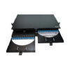Tripp Lite series High-Density Panel Fiber Splice Enclosure - 6 Splicing Cassettes, 144 LC/UPC SM 0.9 mm, 1.5 m Pigtail, 1U Rack