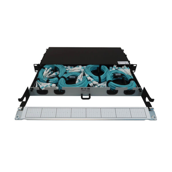 Tripp Lite series Preloaded Fiber Panel, 1U - 4x (8x LC/LC Duplex M/M) 16F Trunk Cables, OM4 Multimode, 10 m (32.8 ft.)