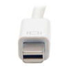 Tripp Lite series Keyspan Mini DisplayPort to Active VGA Adapter, Video Converter (M/F), White, 6-in. (15.24 cm), TAA