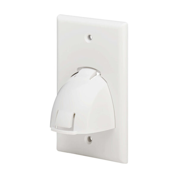 336da9f20bc4cab3d612a2a1d9be0419 Tripp Lite series Single-Gang Up-or Down-Angle Bulk Cable Wall Plate, White, TAA