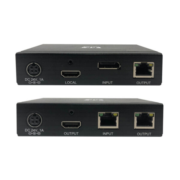 Tripp Lite series DisplayPort to HDMI over Cat6 Extender Kit, Transmitter/Transceiver - 4K 60 Hz, HDR, 4:4:4, PoC, 230 ft. (70.1 m), TAA