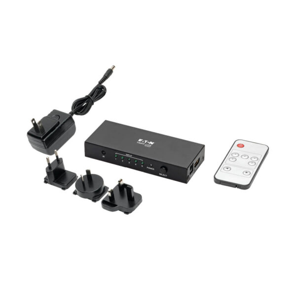 33c3579048fd262520d142a6e73dd612 Tripp Lite series 5-Port HDMI Switch with Remote Control - 4K 60 Hz, UHD, 4:4:4, HDR, 3D