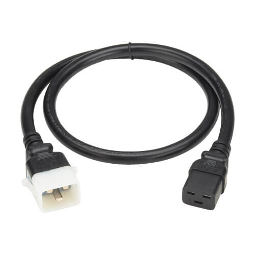Tripp Lite series PDU Power Cords, C19 to P-Lock C20 - Heavy-Duty, 20A, 250V, 12 AWG, 4 ft. (1.2 m), Black, 6 Pack