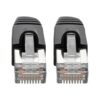 33ed8616ff007a9ba11f92a1702f36be Tripp Lite series Cat6a 10G Snagless Shielded STP Ethernet Cable (RJ45 M/M), PoE, Black, 20 ft. (6.09 m)