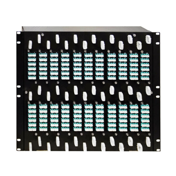 340ed6a13715242a8d7f5ebcf26f42ff Eaton Robotic Fiber Panel System - 512 Multimode LC Fiber Ports