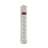 Tripp Lite series Protect It! 7-Outlet Surge Protector, 6 ft. Cord, 1080 Joules, Diagnostic LED, Light Gray Housing