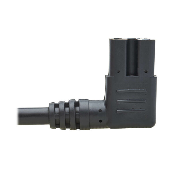 3447a4ec0b8a33fa9998442180038c27 Tripp Lite series Power Cord, NEMA 5-15P to Right-Angle C15 - Heavy-Duty, 15A, 125V, 14 AWG, 8 ft. (2.43 m), Black