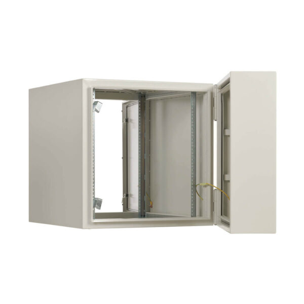 Tripp Lite series SmartRack Industrial Enclosure with Lock - NEMA 4, Wall Mount, Metal Construction, Hinged Back, 32 in. Depth, 12U, Gray