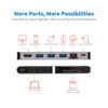 Tripp Lite series USB-C Dock - 4K HDMI, USB 3.x (5Gbps), USB-A/C Hub Ports, GbE, Memory Card, 100W PD Charging, Detachable Cord